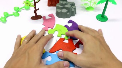 Learning Numbers 1 to 10 with Snail Toy Wooden Puzzle for Children