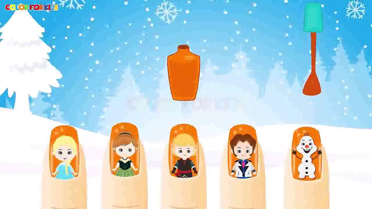 Learn Colors with Surprise Nails Polish   Colours to Kids   Children Toddlers Baby Play Videos 2017