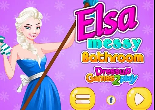 Эльза делает уборку ванной комнаты! Игра для девочек! Детские игры! Мультики из игр!