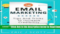 [PDF] Email Marketing:Tips and Tricks to Increase Credibility (Marketing Domination) (Volume 3)