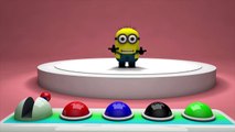 Learn Colors with Minions 3D Funny - Colours for Kids to Learn - Learning Videos