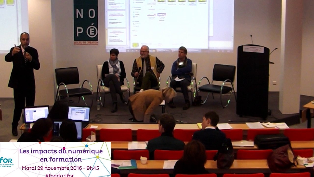 Les impacts du numérique en formation - Table ronde - Journée ARIFOR du 29 novembre 2016