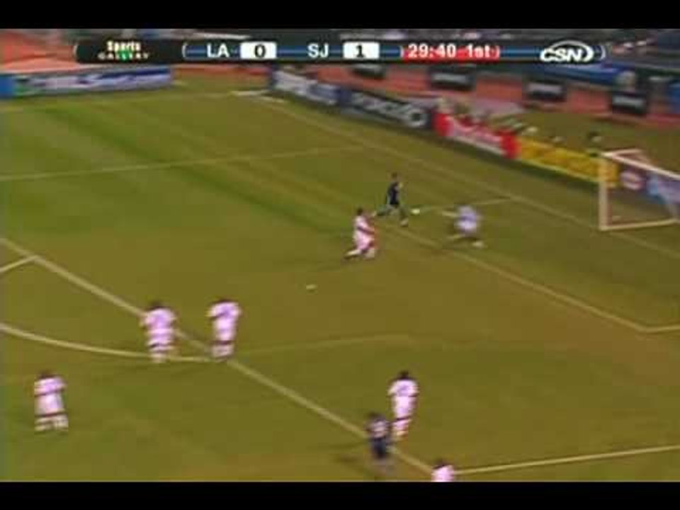 Los Angeles Galaxy at San Jose Earthquakes - Game Highlights  04/18/09