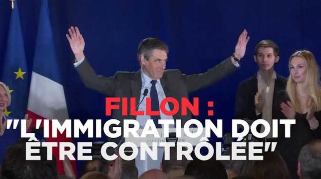 Fillon: L'immigration doit être fermement contrôlée