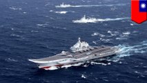 Taiwan scrambles fighter jets as China aircraft carrier enters Taiwan Strait
