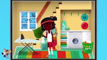 Kids Learn Household Cleaning, Washing and Bath Toca House Kids Activity Learning Games