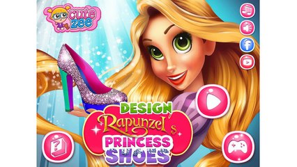NEW Игры для детей—Disney Принцесса Рапунцель Дизайн босоножек—Мультик Онлайн Видео Игры для девочек