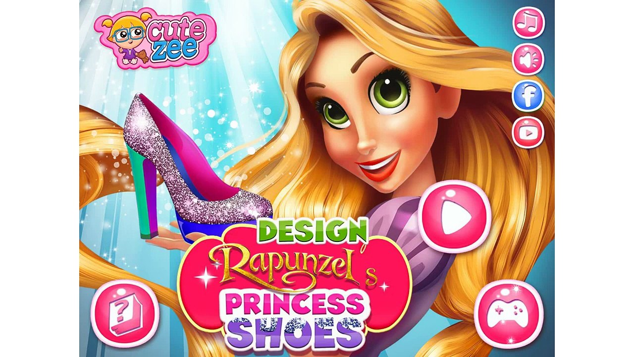 NEW Игры для детей—Disney Принцесса Рапунцель Дизайн босоножек—Мультик Онлайн Видео Игры для девочек