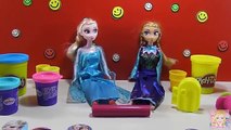 Play Doh Elsa and Anna Ice Cream - Frozen Elsa and Anna Play Doh Cake and Ice Cream Video