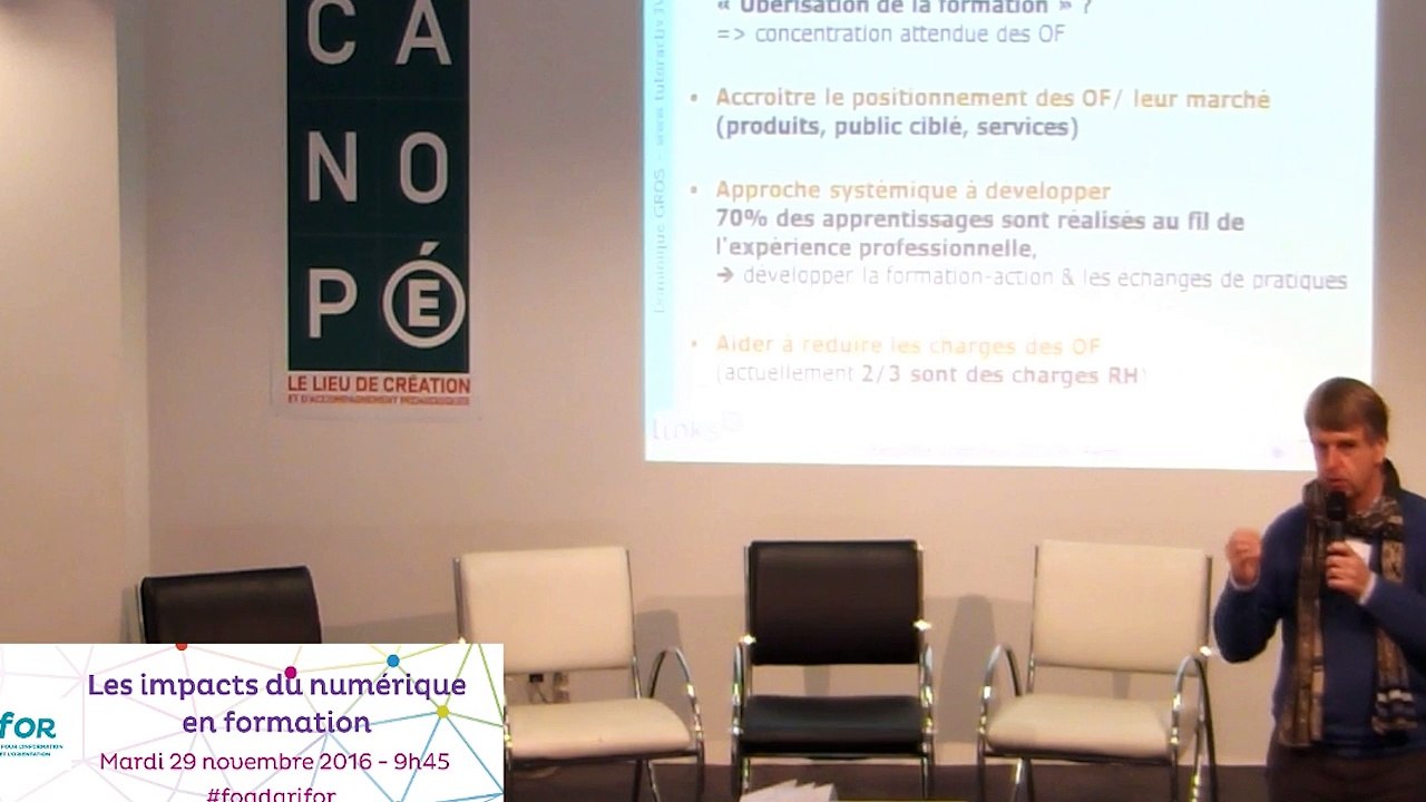 Les impacts du numérique en formation - Les atouts de la FOAD dans les enjeux de la réforme de la formation professionnelle - Dominique GROS