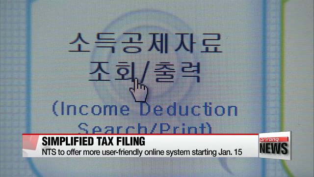National Tax Service to offer simplified filing system starting Jan. 15