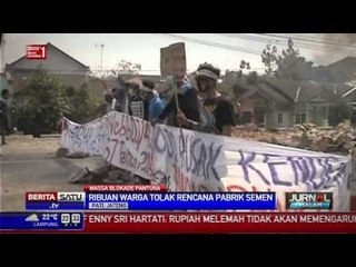 Warga Pati Blokade Pantura Tolak Pembangunan Pabrik Semen