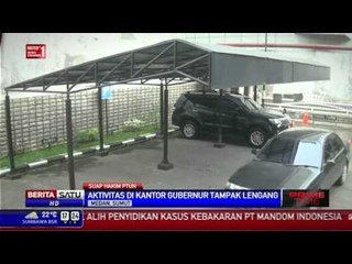 Aktivitas di Kantor Gubernur Sumatera Utara Sepi