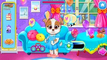 Pets Care. Newborn baby in the Hospital. Puppies need your help. Game app for Kids.