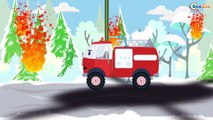 Сamión de bomberos Para Niños | Dibujo animado de Coches | Caricatura de carros