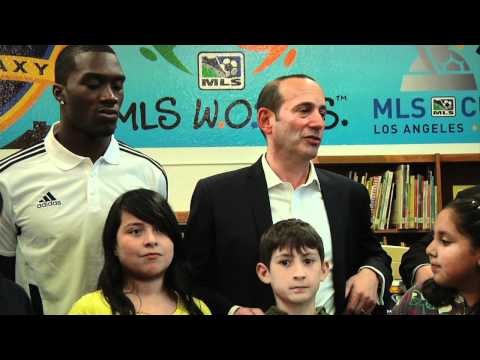 MLS, LA Galaxy open renovated local library