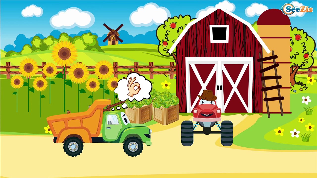 Le petit Tracteur et Le Camion - Dessins animés pour bébés - La Voiture Pour Enfants