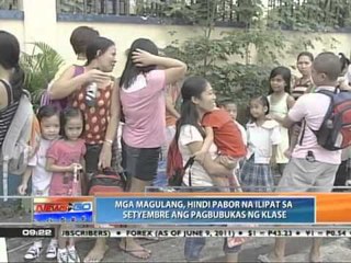 News to Go - Mga magulang, hindi pabor na ilipat sa Septyembre ang pagbubukas ng klase 6/10/11