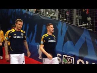 David Beckham takes the field for his final game in MLS
