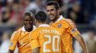 GOAL: Luiz Camargo smashes home the late equalizer for the Houston Dynamo