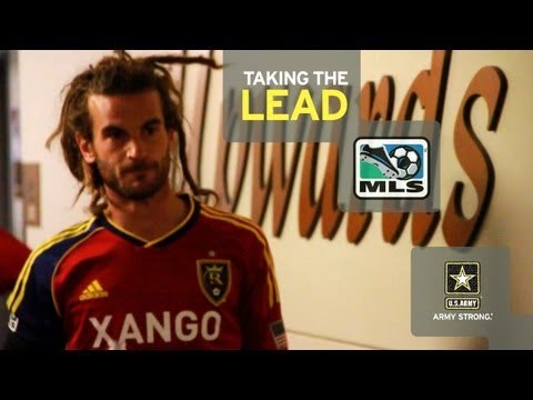 Kyle Beckerman of Real Salt Lake in Taking the Lead pres. by Army
