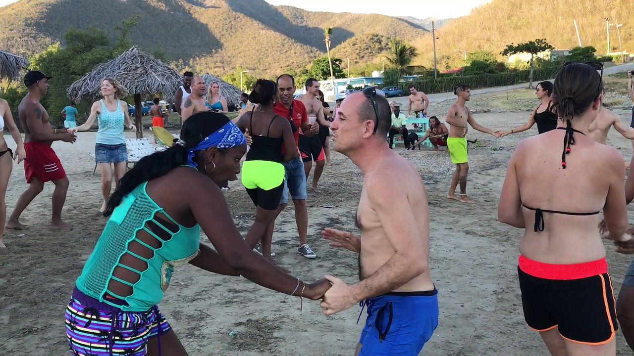 Sortie plage Stage groupe déc 2016 avec DANSACUBA