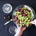 Creamy Grape Salad with Crunchy Coconut Topping