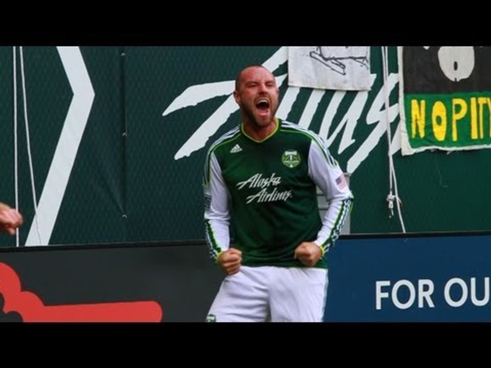 Portland Timbers Kris Boyd, David Horst & John Spencer celebrate goals, win over Sounders