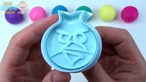 Glitter Play Doh Clay Balls Angry Birds Molds Fun and Creative Modelling Clay