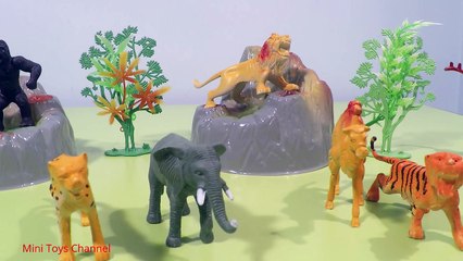 Wild Animals Fun Video for Children - Jungle, Safari Animal Toys