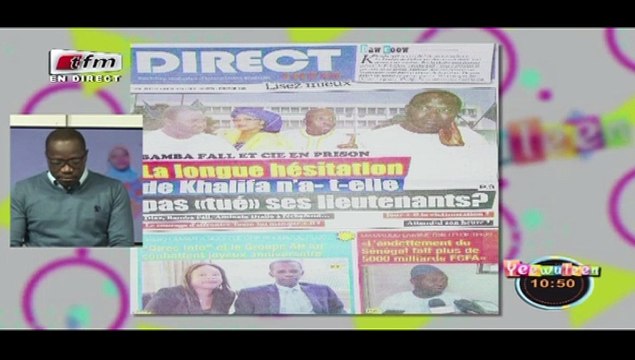 REPLAY - Revue de Presse - Pr : MAMADOU MOUHAMED NDIAYE - 12 Janvier 2017