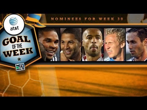 AT&T Goal of the Week Nominees: Week 30, Henry, Johnson, Lenhart, Saborio, Sarvas