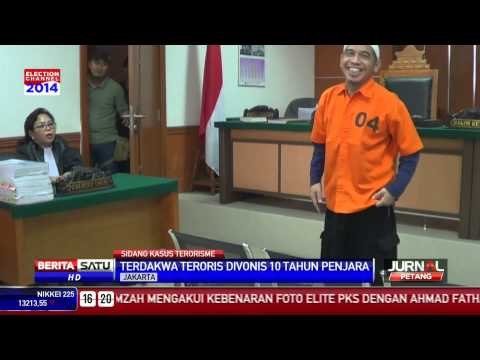 Terdakwa Teroris Divonis 10 Tahun Penjara