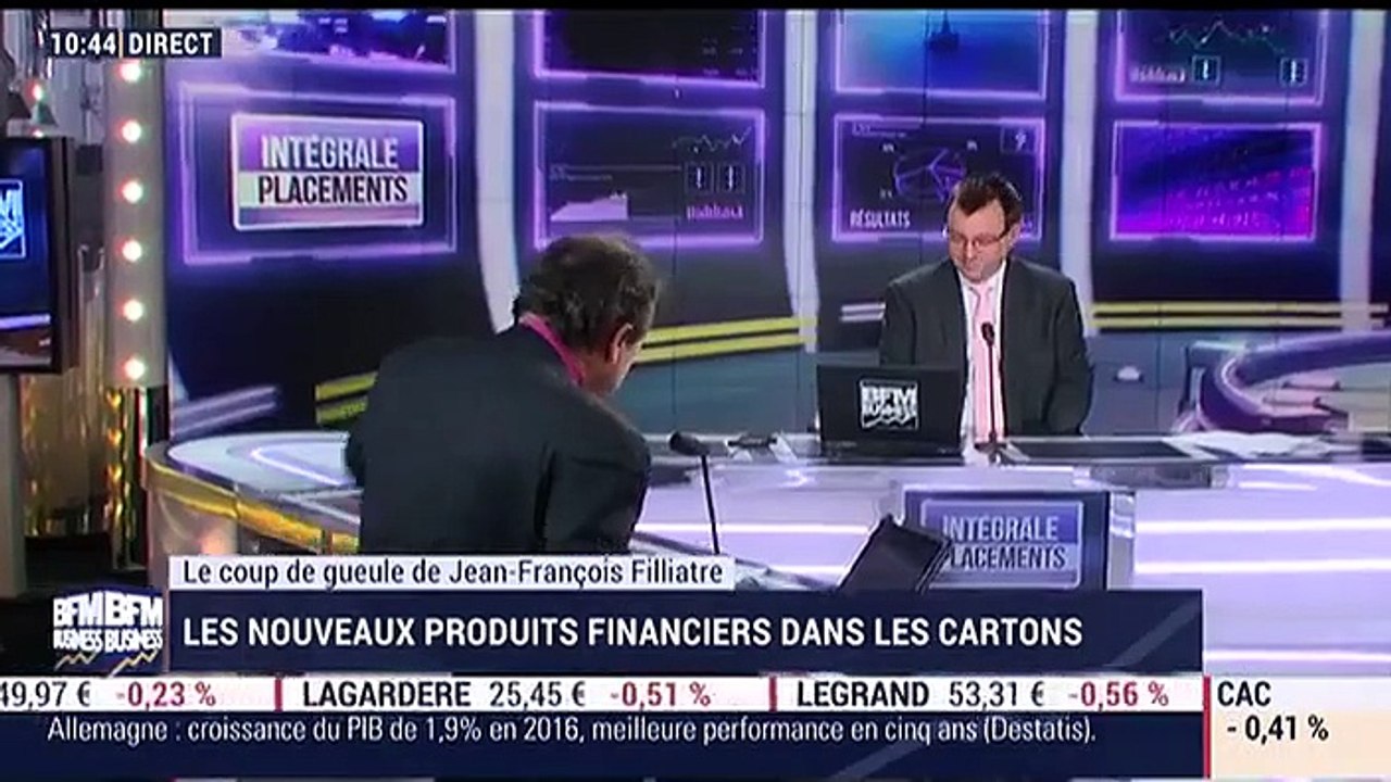 Le coup de gueule de Filliatre: Bientôt de nouveaux produits d'épargne ? - 12/01