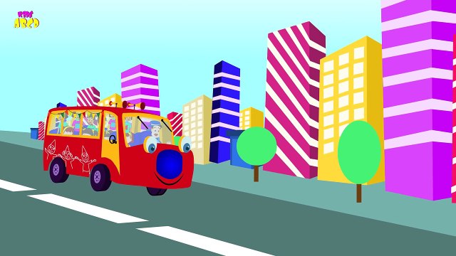 The Wheels On The Bus Go Round And Round Popular English Nursery Rhymes Collection