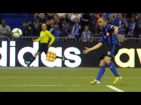 Marco Di Vaio gets around keeper and scores 2nd goal for Montreal Impact