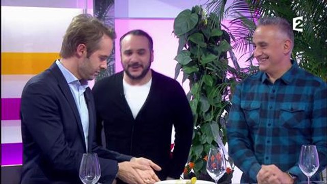 C'est au programme, France 2 : François-Xavier Demaison se brûle