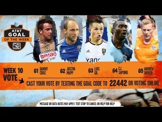 AT&T Goal of the Week Nominees: Week 10