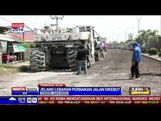 Jelang Lebaran Perbaikan Jalan Dikebut
