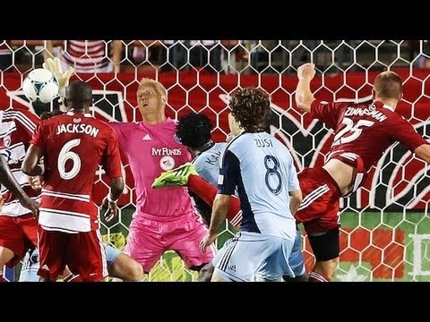 GOAL: Walker Zimmerman scores dramatic equalizer | FC Dallas vs Sporting KC June 22, 2013