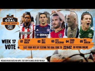 AT&T Goal of the Week Nominees: Week 17