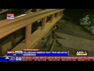 Dermaga Pelabuhan Merak Ambruk, Truk Tenggelam