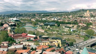 Stunning Panoramic View of Tbilisi City, Georgia