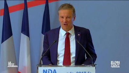 LPJ : Cyrille Eldin perturbe le meeting de Nicolas Dupont Aignan. Le journaliste n'a pa