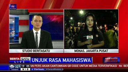 Demo Sampai Malam, Ribuan Mahasiswa Minta Bertemu Jokowi