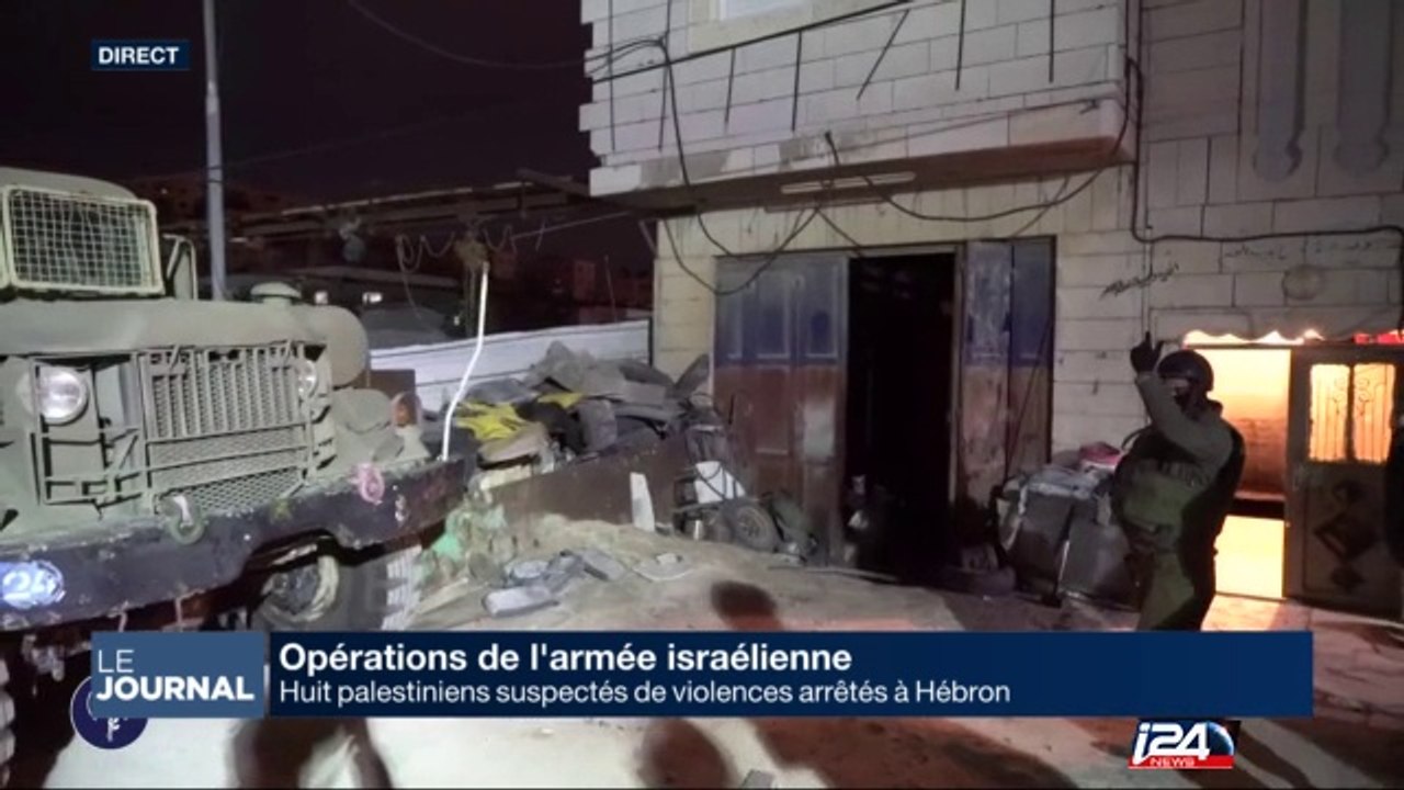 Hébron : 8 palestiniens suspectés de violences arrêtés