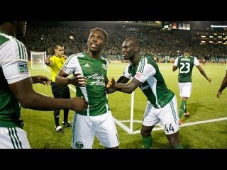 GOAL: Alhassan fires into the back of the net after a Will Johnson free kick