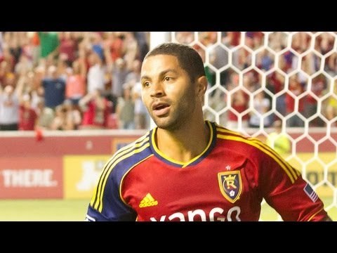 GOAL: Alvaro Saborio gets a shot off surrounded by defenders | Real Salt Lake vs Colorado Rapids