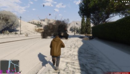 GTA V - RDE 3.0.1 Random Gameplay (6 star wanted level, the Army and Juggernauts)
