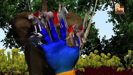 Forest Animals Finger Family Nursery Kids 3d Animated Rhymes for toddlers